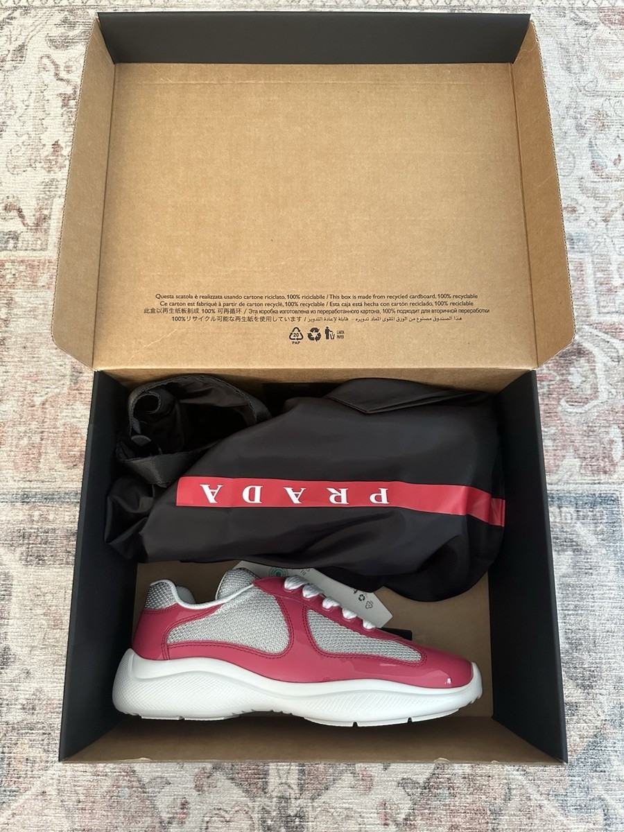 Prada Americas Cup Sneakers Pink Size EU 37, Women's 7 NEW | eBay