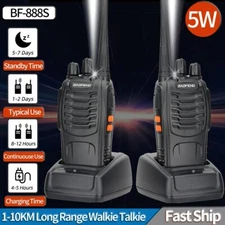 Baofeng BF 888S Walkie Talkie UHF 400 470MHz Long Range Two Way Ham Radios XTTT