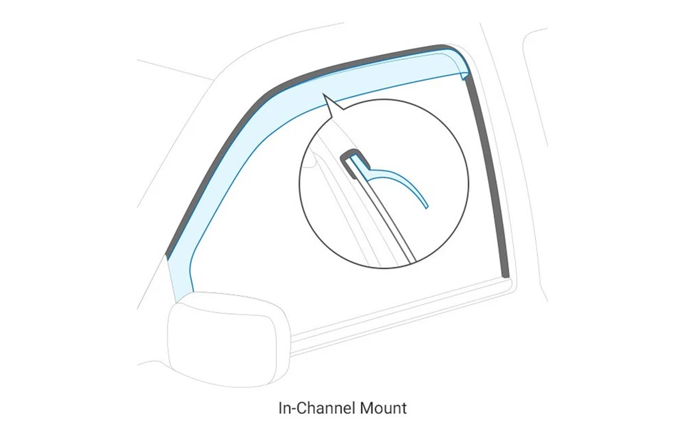 Putco Element Chrome In-Channel Window Visors Deflectors for Ram 1500 2500 3500 - Image 3 of 4