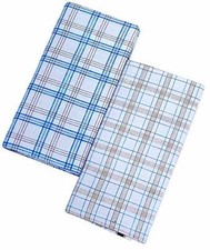 Men's White check Unstitched Cotton Lungi 2 m Pack of 2 US