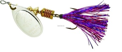 Mepps B2FT S-PPK Aglia Flashabou In-Line Spinner 1/6 oz Silver-Purple/Pink
