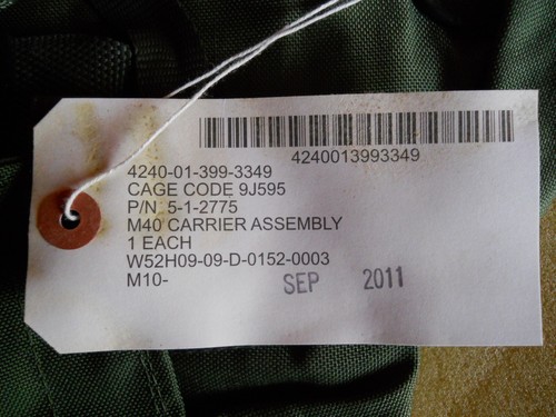 US Army M40 Carrier Assembly Gas Mask General Storage Pouch Fanny Pack 2011 exc - Picture 2 of 15