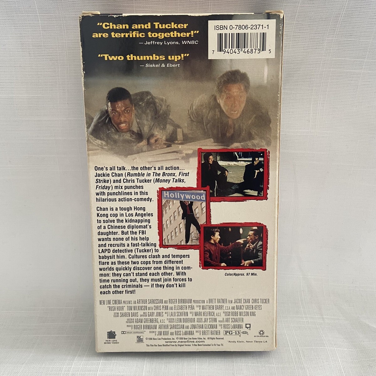 Rush Hour (VHS, 1999, Action, Comedy) Jackie Chan, Chris Tucker