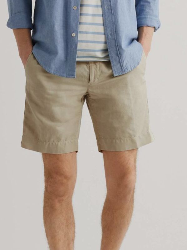 $340 Incotex Men Beige Classic Cotton-Blend 