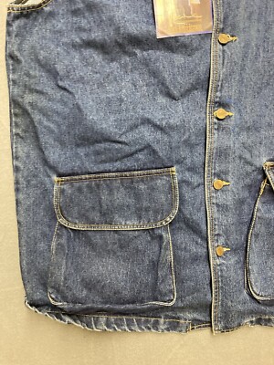 Vintage 90s Karl Kani Jeans L Cotton Cargo Vest Rare USA Made Hip