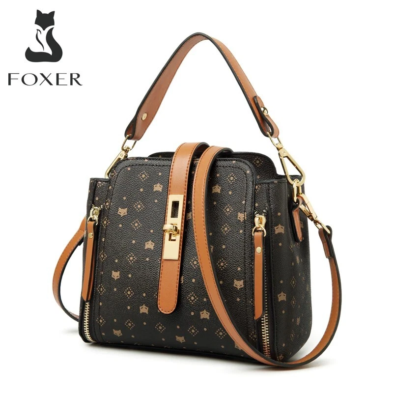 FOXER Crossbody Shoulder Bag Small Retro Handbag Fashion Women