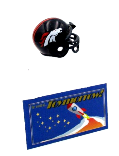 Mini casco de los Denver Broncos de la NFL - recuerdo de fútbol americano de goma - Imagen 1 de 1