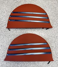 Outside Mount Steel Fender Skirts W Moldings For 1941-1948 Chevy Car