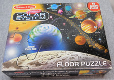 Melissa Doug Solar System Floor 48 Jumbo Piece Puzzle 3'x2'