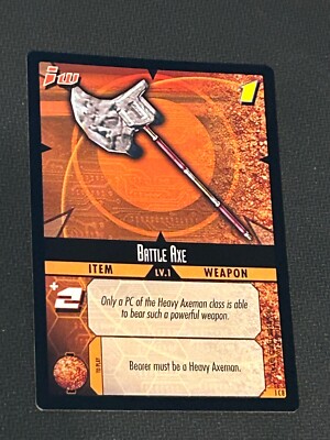 Dot Hack TCG Contagion Battle Axe