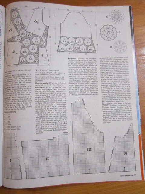 KNITTING PATTERN  BOOK GERMAN VERENA 1/04 GREAT **** MUST SEE - Image 2 of 3