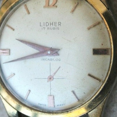 montre lidher 17 rubis incabloc swiss made ( vintage ) | eBay