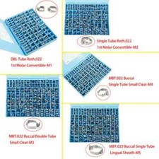 Dental Orthodontics 1st Molar Bands Convertible Roth/MBT 022 Buccal Tubes kit