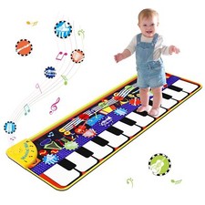 Musical Piano Mat Educational Dance Music Piano Keyboard Floor Carpet for Kids