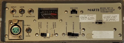 Marti  RPT-2  & RPT-15 Remote Broadcast Link Set With IDer