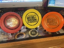 Wham-o Frisbee set of 3 Hacky Sack Frisbee festival pocket pros 4.75 inches