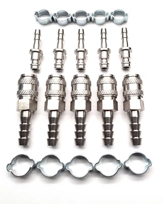 DELTA-P Series 21 Water Fed Pole Hose Reel Kit – 5x Microbore Fittings with O Clips Set