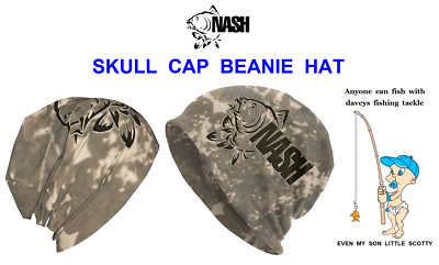 NASH SKULL CAP BEANIE MÜTZE FÜR GROBE METHOD KARPFENRUTE ROLLE ANGELN KÖDERAUSRÜSTUNG