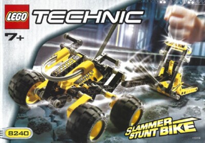 LEGO New Instruction 8240 TECHNIC Slammer Stunt Bike Manual Only No Parts