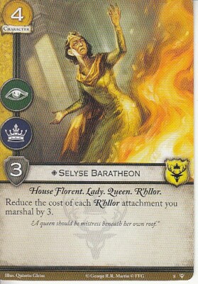 3 x Selyse Baratheon AGoT LCG 2.0 Game of Thrones Fury of the Storm 8