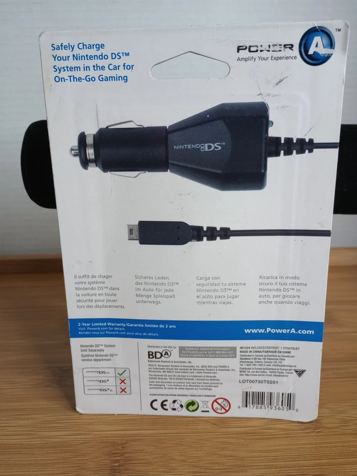 Nintendo DS Car Adapter. Brand New. Factory Sealed. Free Shipping - Image 2 of 2