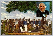 Postcard General Antonio de Lopez de Santa Anna Surrenders 4/22/1836  L-3M