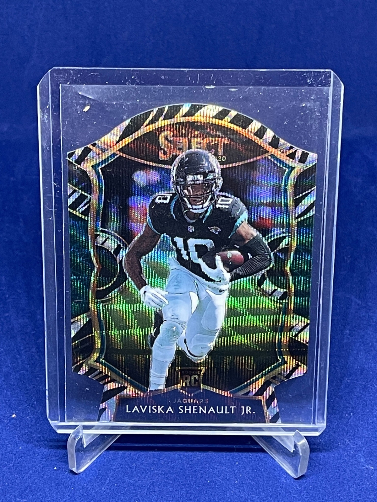 LAVISKA SHENAULT JR 2020 PANINI SELECT CONCOURSE DIE CUT ZEBRA PRIZM RC SSP #59