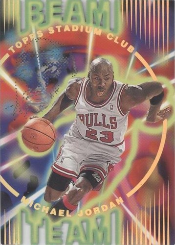 1992 92 - 93 TOPPS STADIUM CLUB BEAM TEAM MICHAEL JORDAN PSA 10 #1