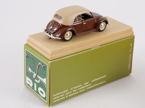 Rio 93 Volkswagen Beetle Cabriolet 1949 1/43 Bordeaux - Picture 9 of 13