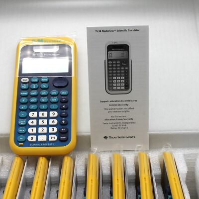Texas Instruments TI-34 MultiView Scientific Calculator Teacher Pack of 10