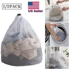3 Pcs Mesh Laundry Bags Mesh Wash Bags Jumbo for College, Dorm and Apartment