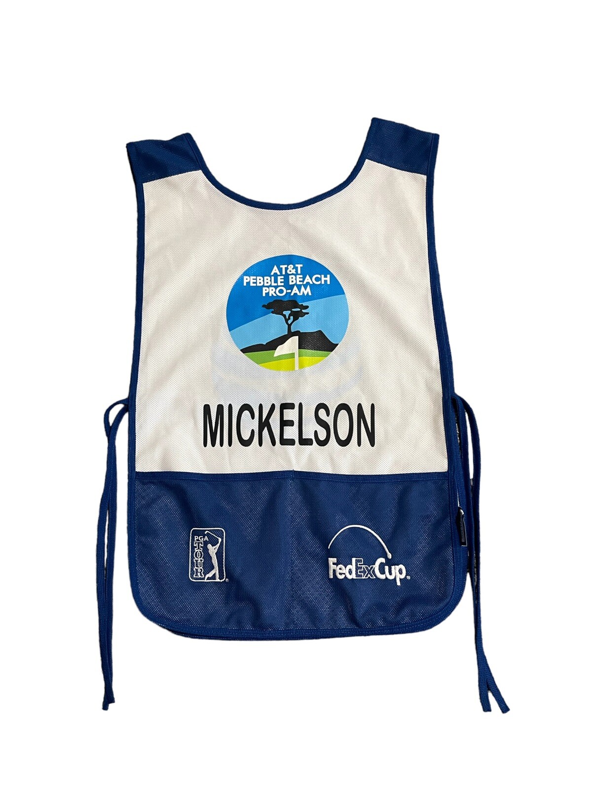 AT&T Pebble Beach PGA golf Mickelson caddie bib caddy Rare eBay