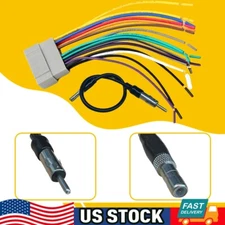 Wire Harness for Radio Aftermarket Stereo for Chrysler Dodge Wrangler Jeep
