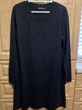 Solutions Women's Black Size Medium Oversized Sweater Dress $78