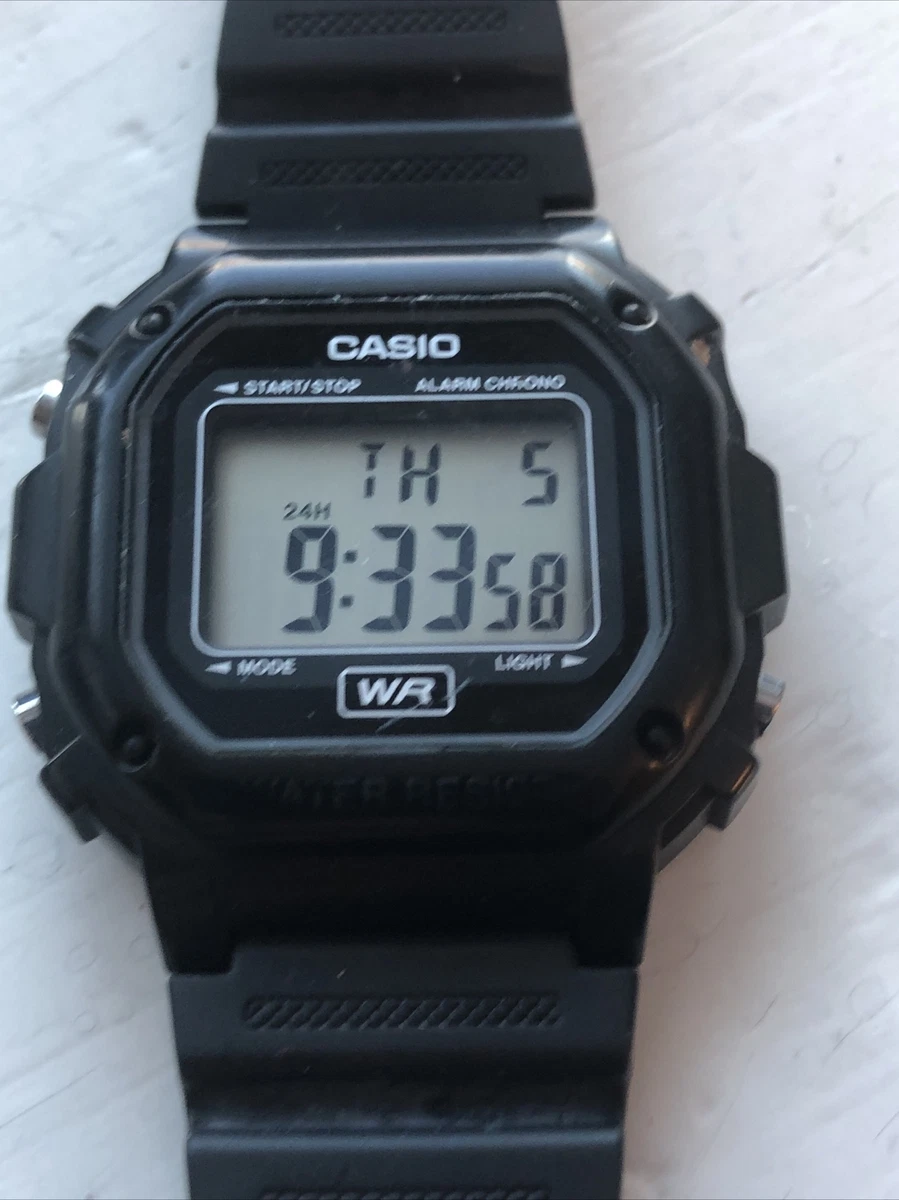 Casio digital watch stainless steel case cheap