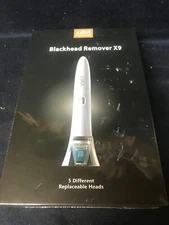 LIKII BLACKHEAD REMOVER X9. 5 DIFFERENT REPLACEABLE HEADS New In Box