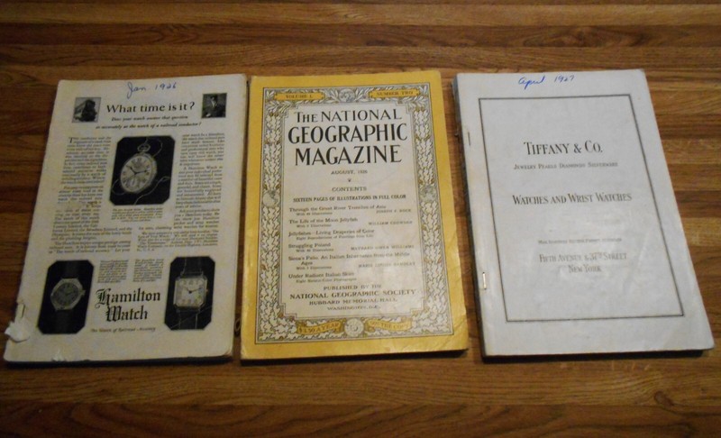 3 vintage national Geographic magazines 1926-27