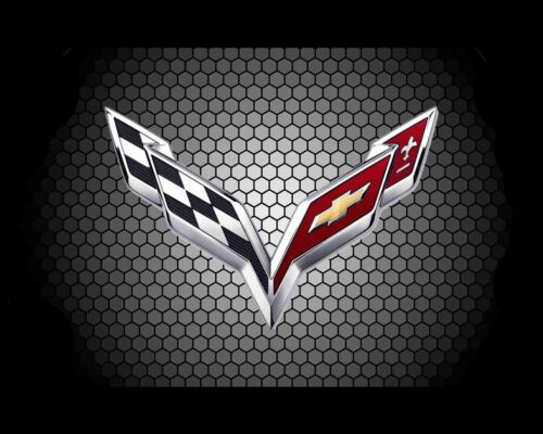 "Corvette voiture tapis de souris vintage classique vieilles voitures designs logos 7 3/4 x 9" - Photo 1 sur 2