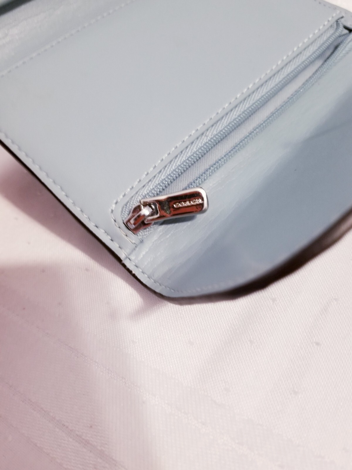 COACH NEW YORK PYTHON EMBOSSED CLEAR BLUE LEATHER… - image 19