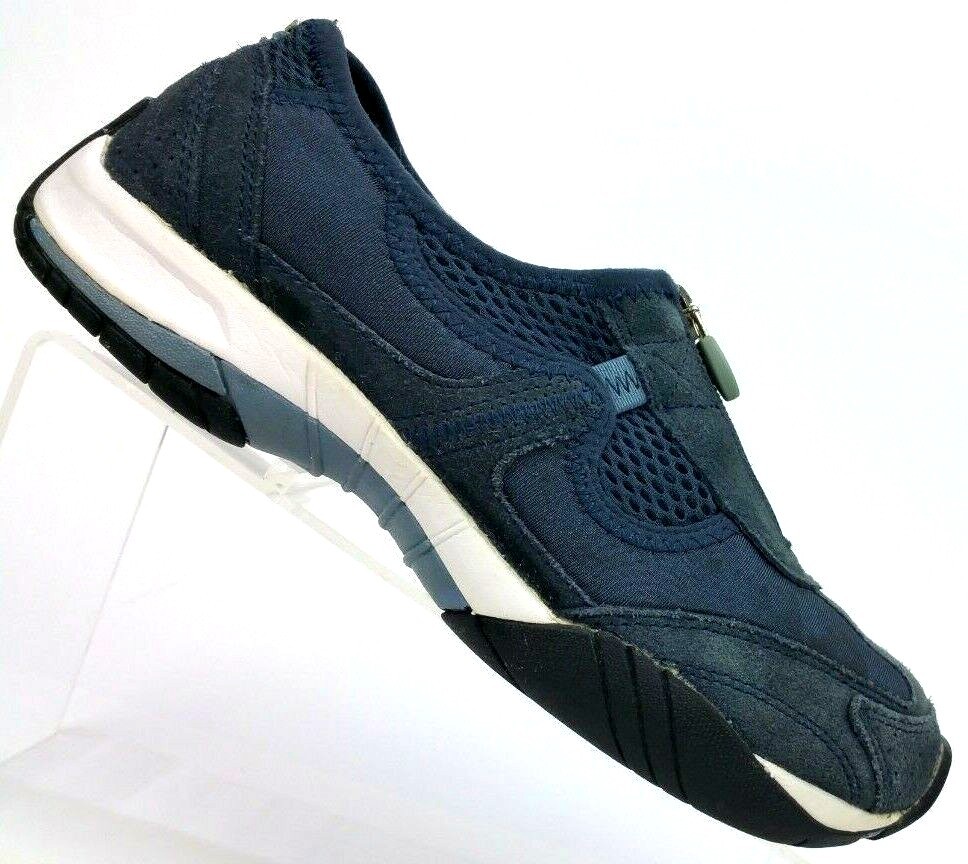 Dr. Scholl's Natural Sport Navy Suede Mesh Sneaker Ca… Gem