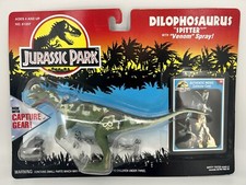 Jurassic Park DILOPHOSAURUS Spitter with Venom Spray & Capture Gear Kenner 1993