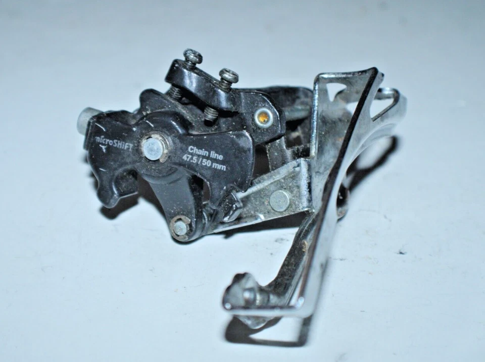 Microshift Triple Front Derailleur 31.8mm Clamp Dual-Pull 48/38/28T USA Shipper - Image 2 of 4