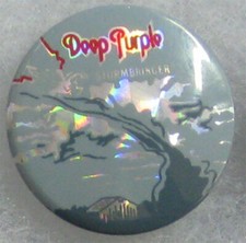 Deep Purple - Stormbringer _RARE FOIL VTG 70's Pin Badge Button for jacket/shirt