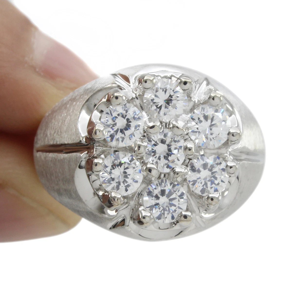 Cubic zirconia deals cluster ring