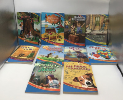 Abeka 2nd Grade Reading 10 Reader Set- Treasure Chest, Paths, Sunshine, Animals