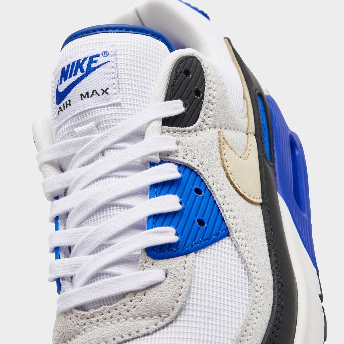 Nike Air Max 90 PRM Casual Shoes White / Black / Blue Sz 10