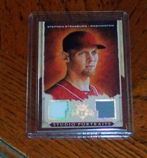 STEPHEN STRASBURG 2015 DIAMOND KINGS STUDIO PORTRAITS DUAL JERSEY #21/99