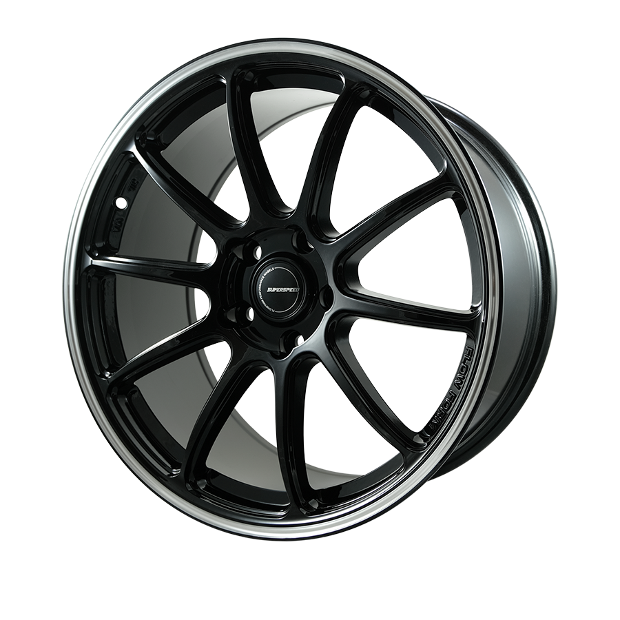 Superspeed RF03RR 18x9.5 5x114.3 +38 Gloss black Machining 73.1cb