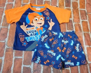 Blippi Boys Summer Pajamas Pj Set Sz 3t Guc