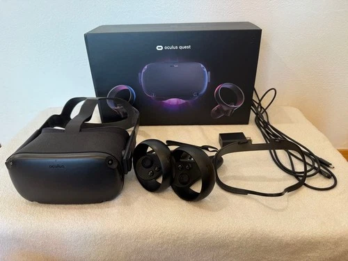 Meta Oculus Quest 1 All-in-one VR Gaming Headset 2 Controllers 64GB Black W/Box